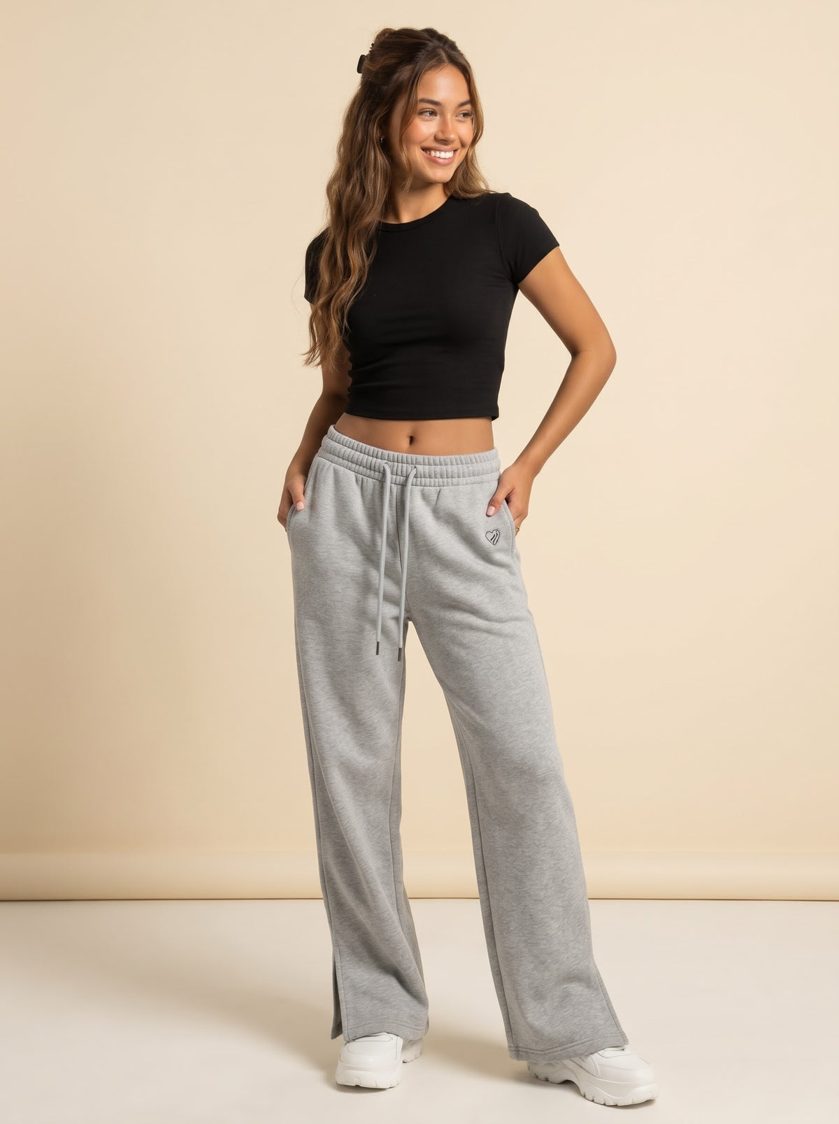 The Signature Wide-Leg Sweatpant