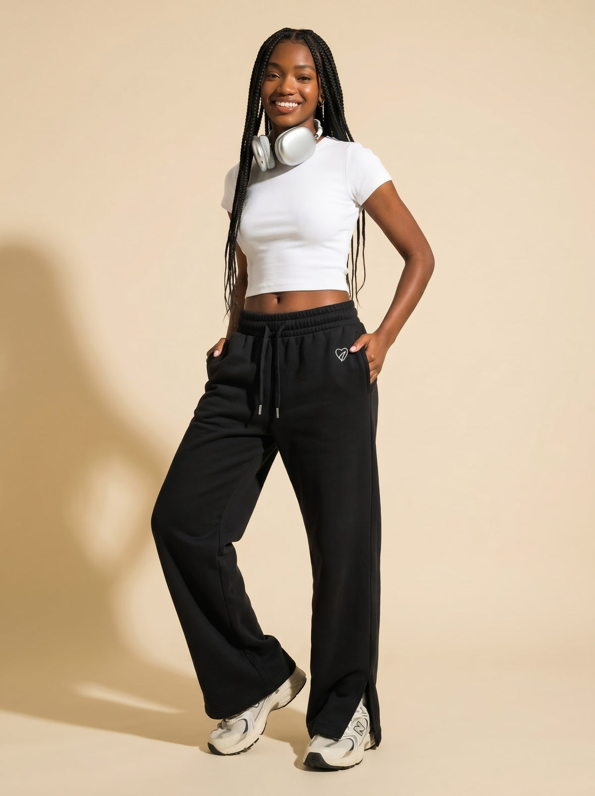 The Signature Wide-Leg Sweatpant